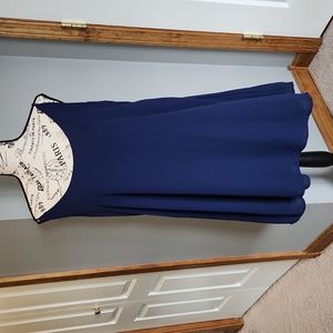 Dohia Navy Slip Dress, size Large